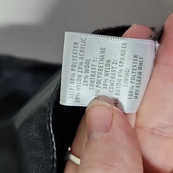 Revolve Bailey 44 American in Paris Knit Faux Leather Dress Taupe & Black Small - Picture 7 of 8